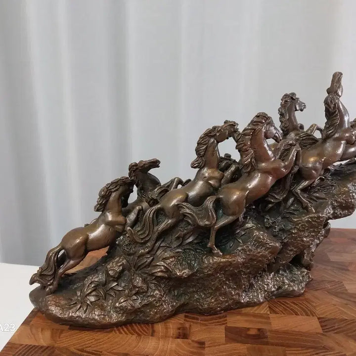 [BUNJANG] Bronze Horse Sculpture Ornament / 청동색 말 조각상 장식품