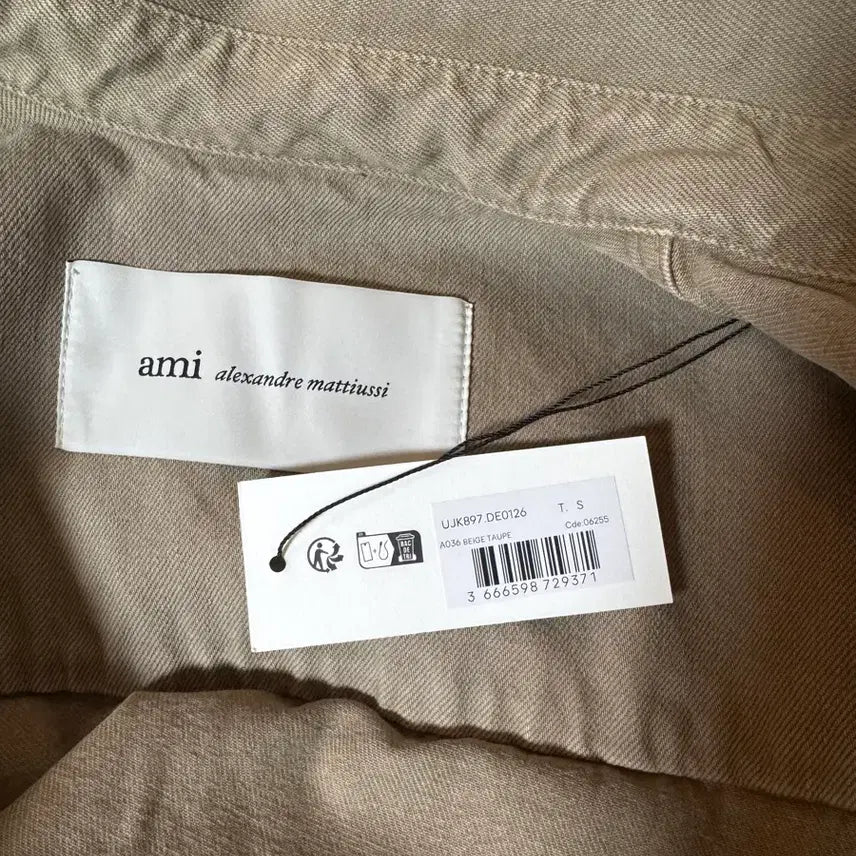 [BUNJANG] Ami Denim Overshirt Beige S / Ami 아미 데님 오버셔츠 베이지 S 새상픔