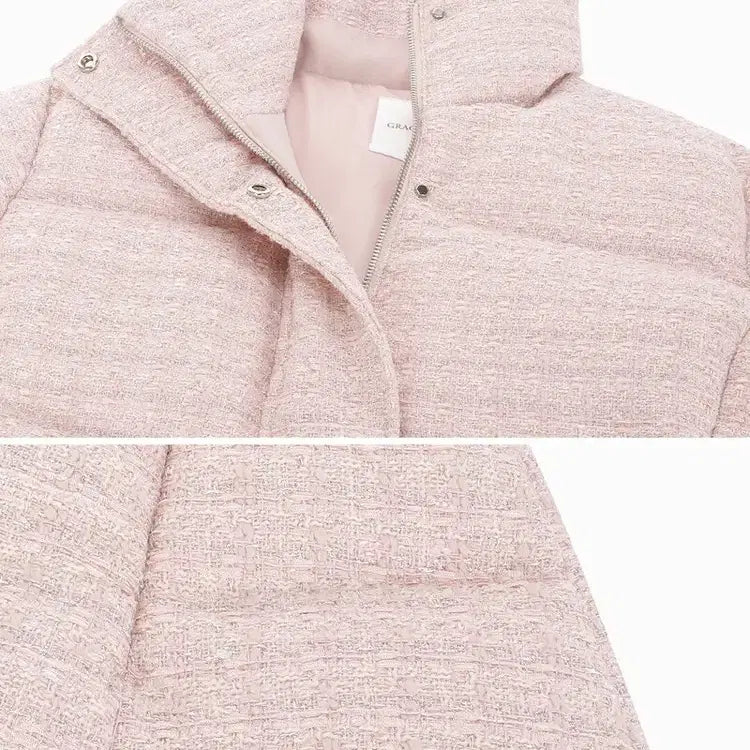 [SOLD OUT] 그레이스유) Kara Tweed Padding 핑크