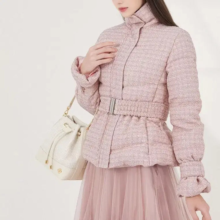 [SOLD OUT] 그레이스유) Kara Tweed Padding 핑크