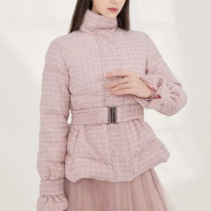 [SOLD OUT] 그레이스유) Kara Tweed Padding 핑크
