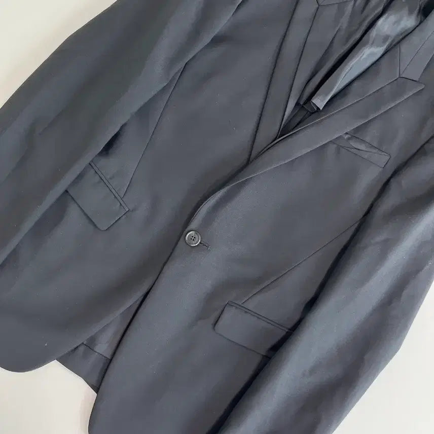 [BUNJANG] Solid Homme Wooyoungmi Navy Suit Jacket / [정품] 솔리드 옴므 우영미 네이비 정장 자켓