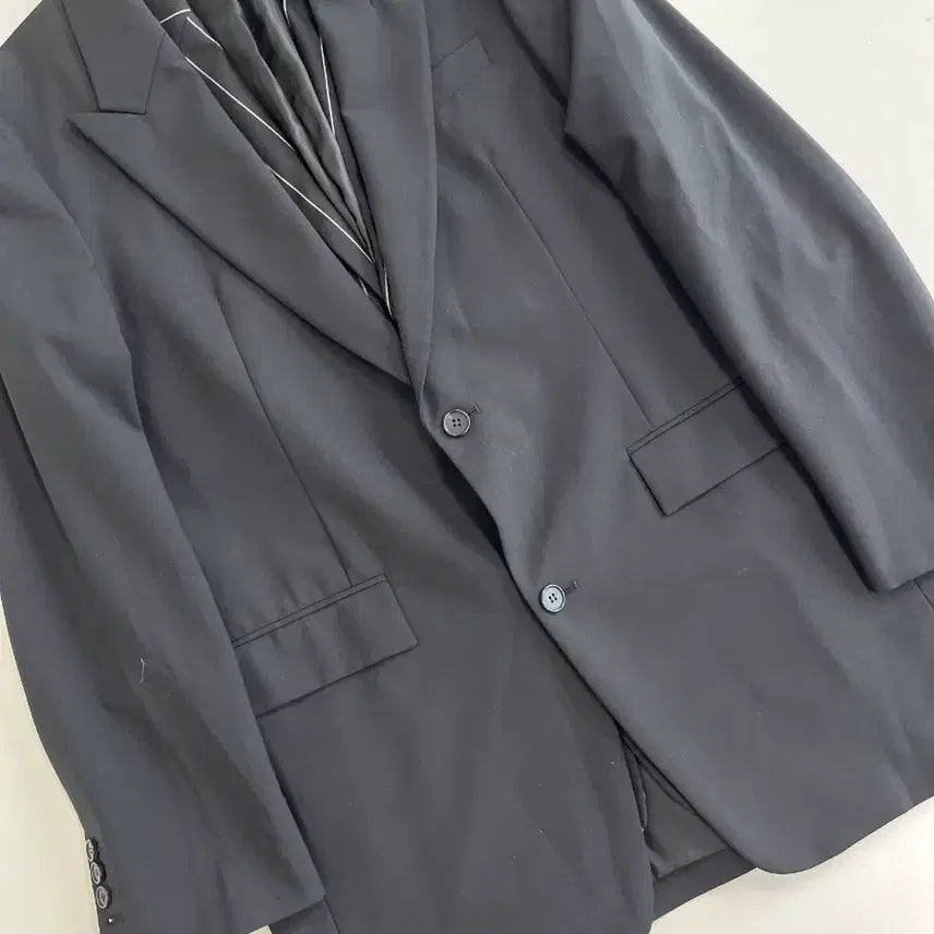 [BUNJANG] Juun.J Double Layered Blazer Jacket / [정품] 준지 이중 레이어드 자켓 블레이저