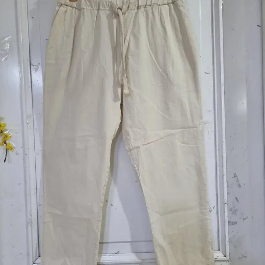 [SOLD OUT] 여름 시원한 마. 면. 스판베기통바지.  깨끗해요. 28까지