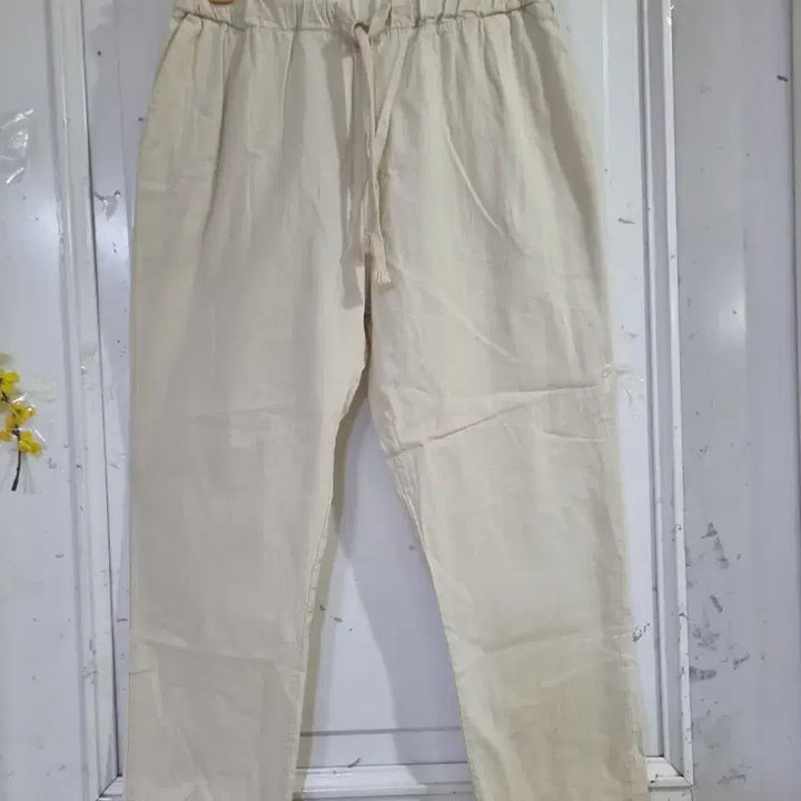 [SOLD OUT] 여름 시원한 마. 면. 스판베기통바지.  깨끗해요. 28까지