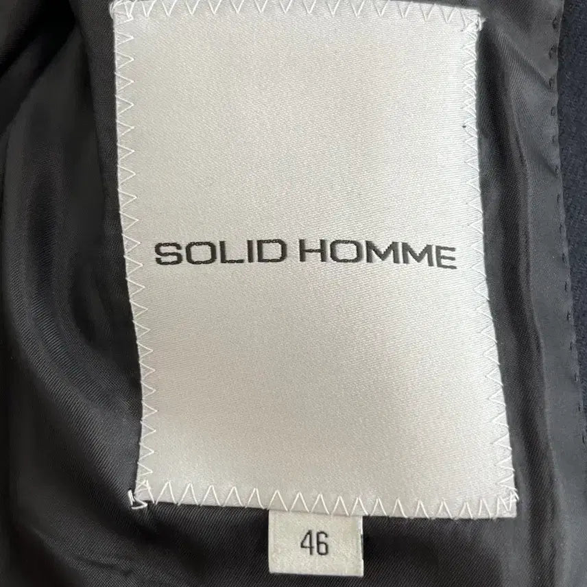 [BUNJANG] Solid Homme Navy Double-Breasted Jacket / [정품] 솔리드옴므 네이비 더블 자켓