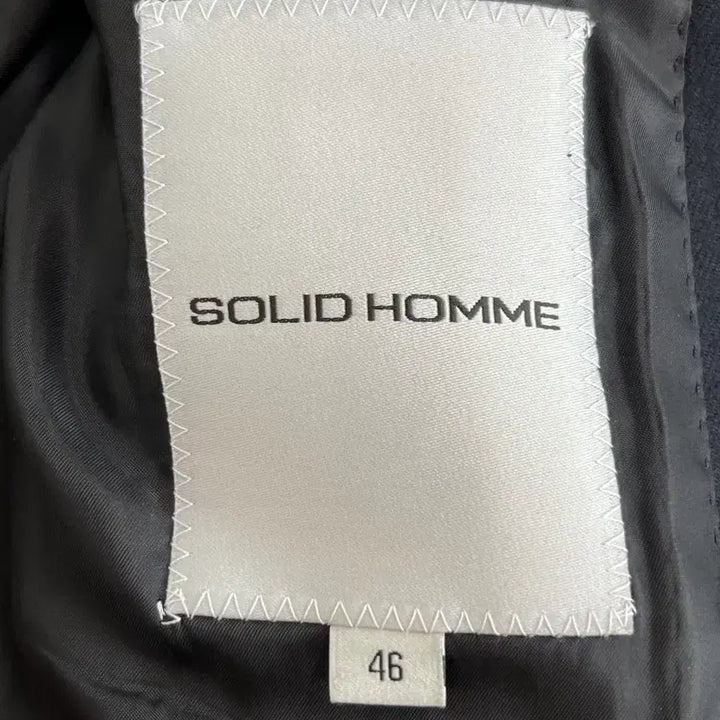 [BUNJANG] Solid Homme Navy Double-Breasted Jacket / [정품] 솔리드옴므 네이비 더블 자켓