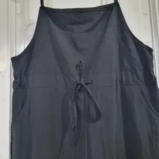 [BUNJANG] Summer Crinkle Wide Jumpsuit - 77 Size / 빅사이즈 여름. 바스락  멜빵. 와이드 통바지. 77사이즈