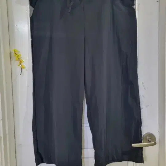 [BUNJANG] Summer Crinkle Wide Jumpsuit - 77 Size / 빅사이즈 여름. 바스락  멜빵. 와이드 통바지. 77사이즈