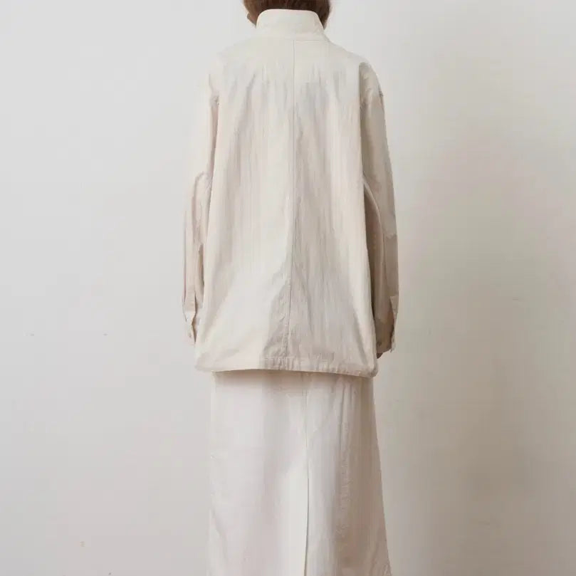 [BUNJANG] Fromwhere Stand String Jacket Trench Coat / 프롬웨얼 스탠드 스트링자켓 트렌치 fromwhere