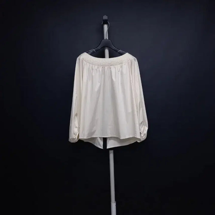 [BUNJANG] TIME Spring/Summer/Fall Blouse - Loose Boxy Fit, 3/4 Sleeves, Ivory / 새 타임 춘하추 루즈박시핏 8부9부길이 블라우스 F 44-77