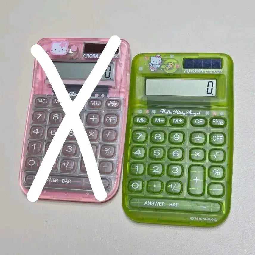[BUNJANG] Kitty Calculator Bundle / 개별)고전키티 카오하나 계산기 엔젤키티 계산기