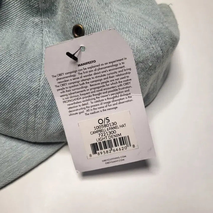 [BUNJANG] OBEY Denim Cap / 오베이 데님 캡