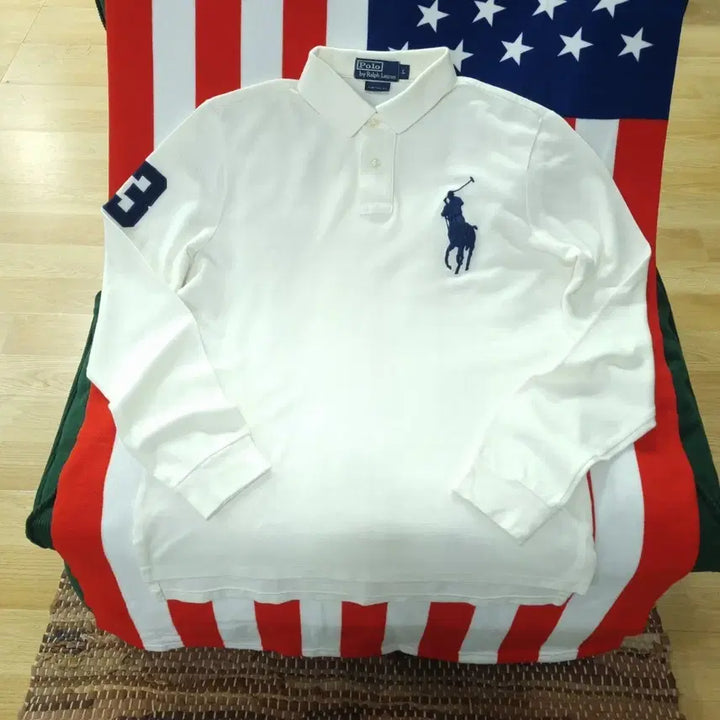 [SOLD OUT] 폴로 랄프로렌 빅포니 화이트 긴팔 폴로티