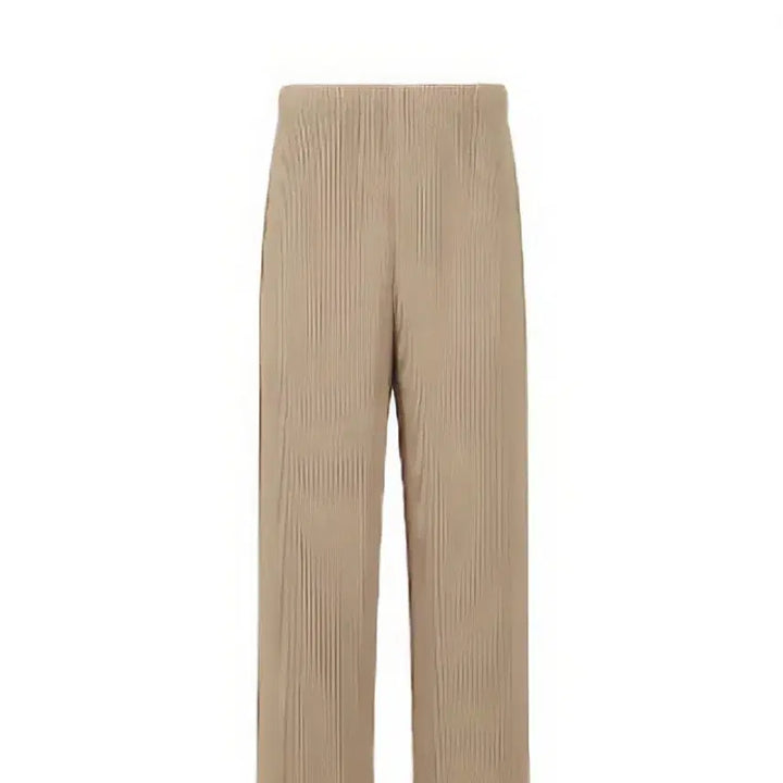 [BUNJANG] Homme Plissé JF114 Wide Pants - Grain Beige / 옴므플리세 24년 9월 먼슬리 jf114 루즈핏 그레인 베이지