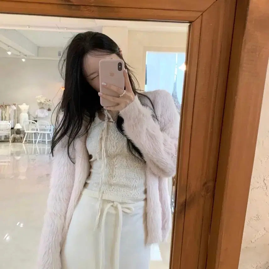 [BUNJANG] 데이즈윗 피치 퍼 가디건 판매 온트 온드민 르플레인 소버샵 / 데이즈윗 피치 퍼 가디건 판매 온트 온드민 르플레인 소버샵