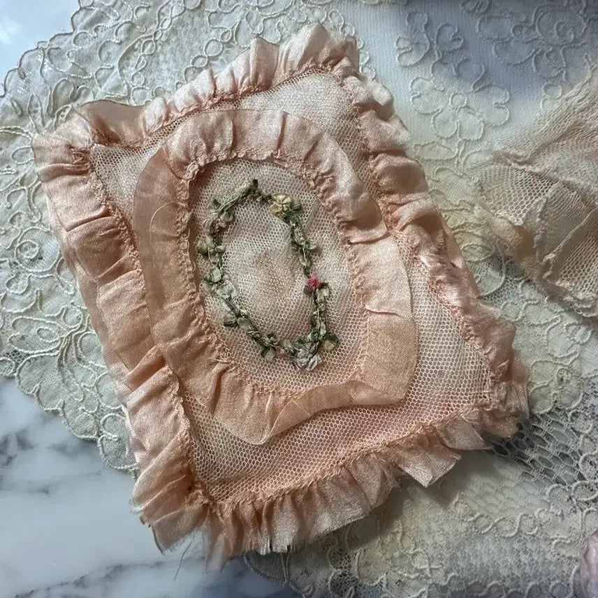 [BUNJANG] Original Antique Hanky &amp; Doll Neck Collar Set / 오리지널 앤티크 행키 &amp; 돌 넥 카라