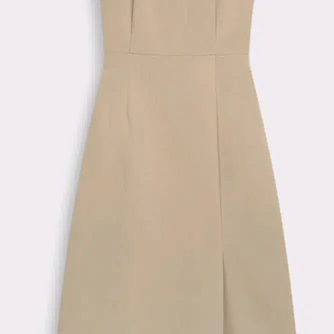 [BUNJANG] MIXXO Square Neck Layered Dress, Beige, M / 새상품 미쏘 스퀘어넥 레이어드 원피스, 베이지, M