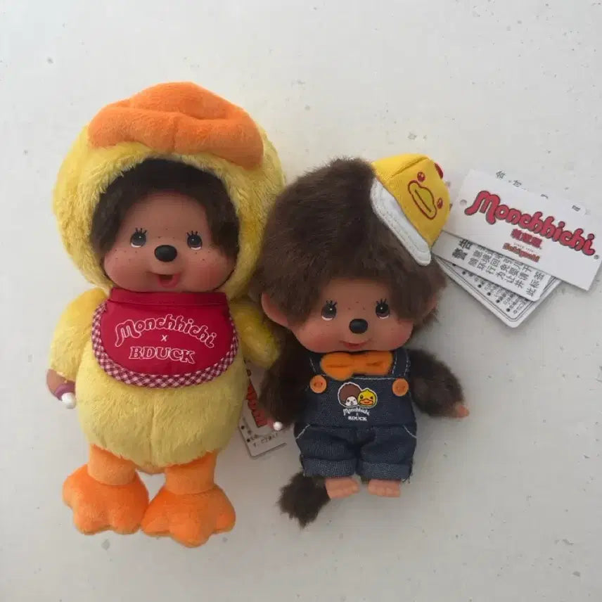 [BUNJANG] B-Duck Monchhichi Collaboration Plush Doll / 러버덕 b-duck몬치치 콜라보