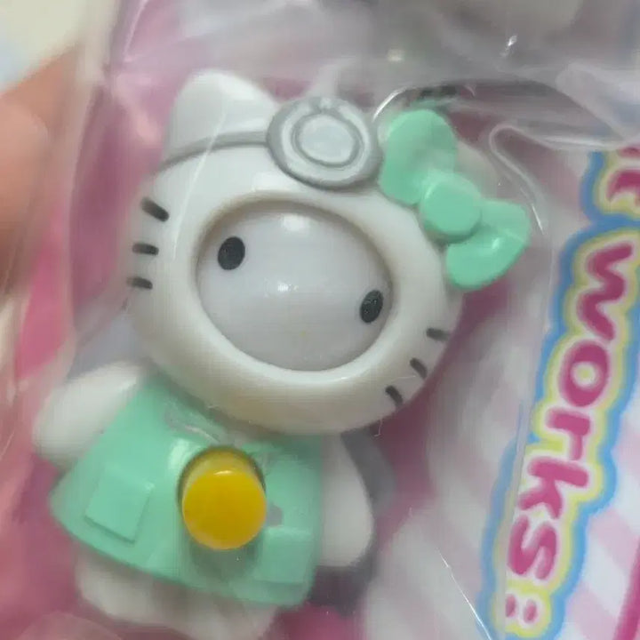 [BUNJANG] Classic Kitty Chef Figure Keyring / 고전키티 요리사 직업피규어 얼굴바뀌는 키링 스트랩
