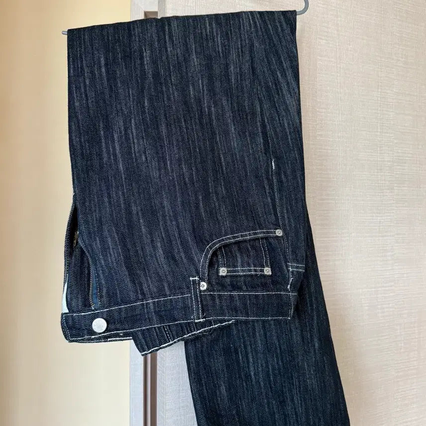 [BUNJANG] Intempo Mode Low Wide Double Denim Pants XL / 인템포모드 로우 와이드 더블 데님 팬츠 XL