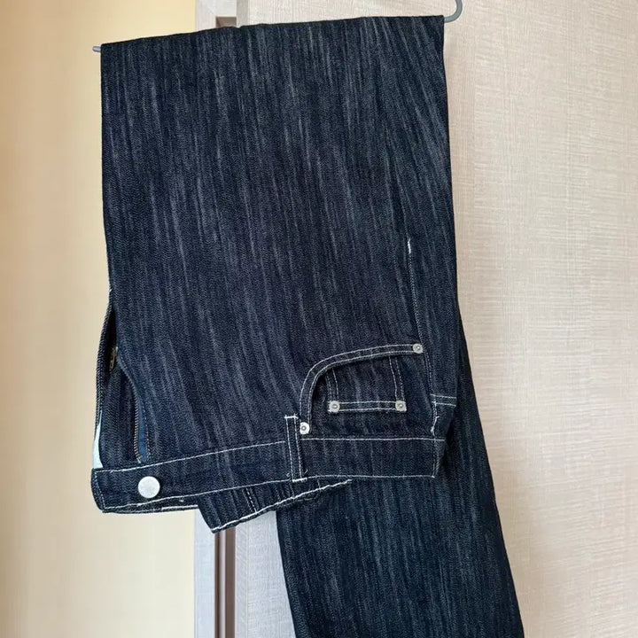 [BUNJANG] Intempo Mode Low Wide Double Denim Pants XL / 인템포모드 로우 와이드 더블 데님 팬츠 XL