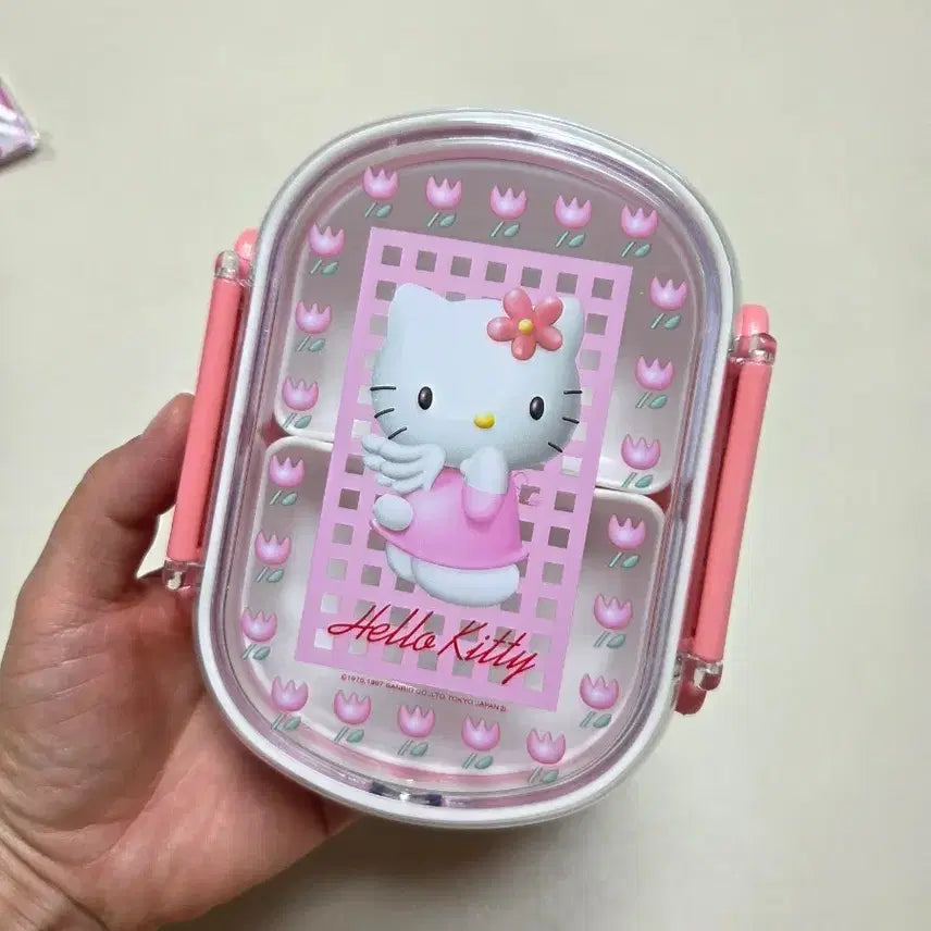 [BUNJANG] Angel Kitty Lunch Box / 고전키티 엔젤키티 도시락 보관함