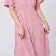 [BUNJANG] Roem Long Daily Dress, Pink, S / 새상품 로엠 싸개단추 데일리 롱 원피스, 핑크, s