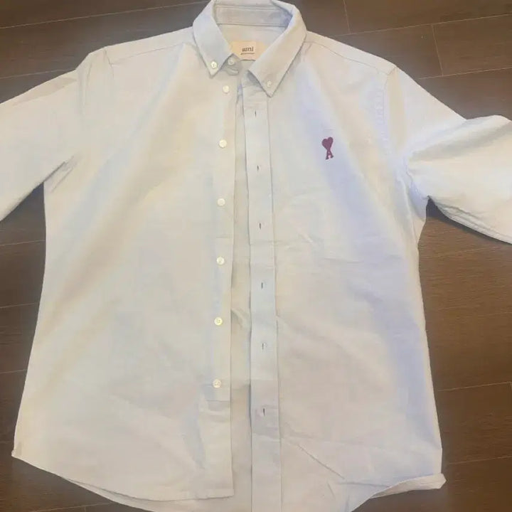 [BUNJANG] AMI Oxford Shirt Blue Small Logo / (판매) [s]남여공용 아미 옥스포드 셔츠 블루스몰로고 판매