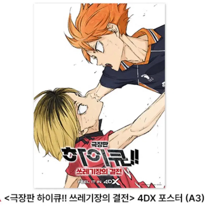[SOLD OUT] 하이큐 쓰레기장의 결전 4DX 포스터