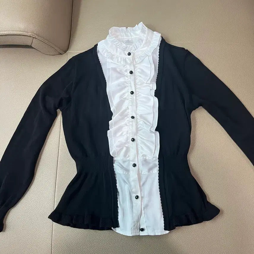 [BUNJANG] Vintage Ruffle Cardigan / 빈티지 프릴 가디건