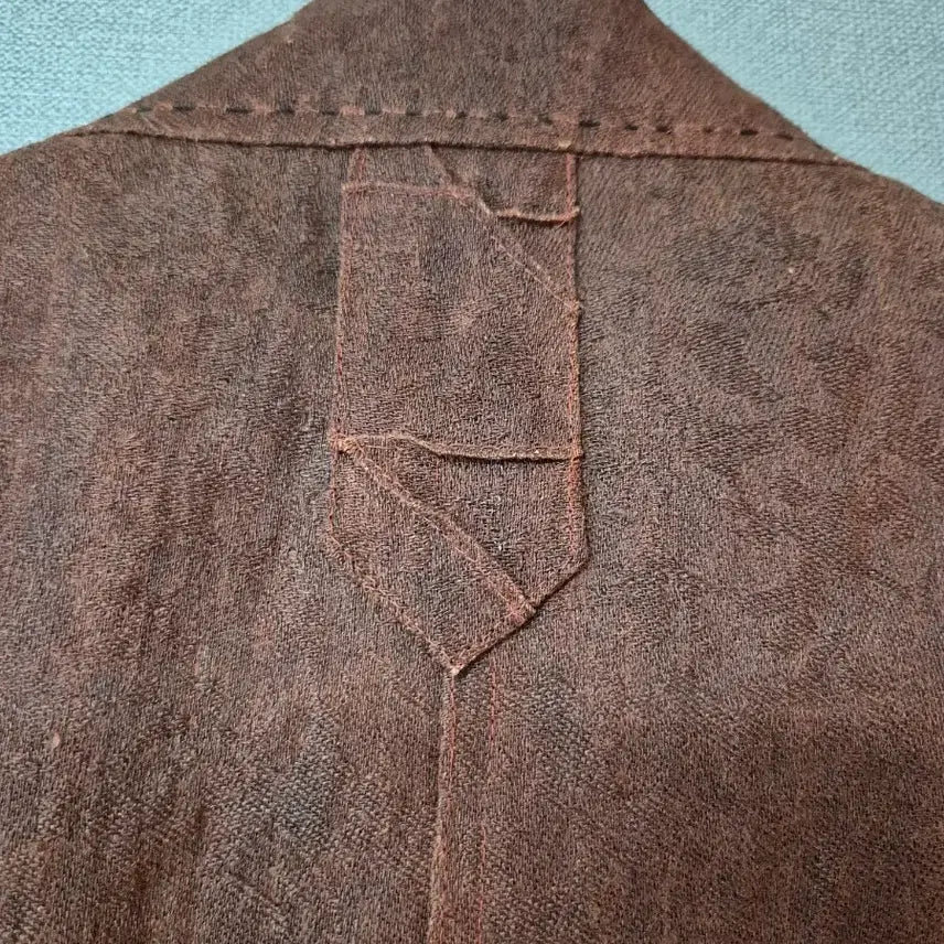 [BUNJANG] Natural Dye Ramie Vest / 천연염색 삼베 조끼 (새제품)