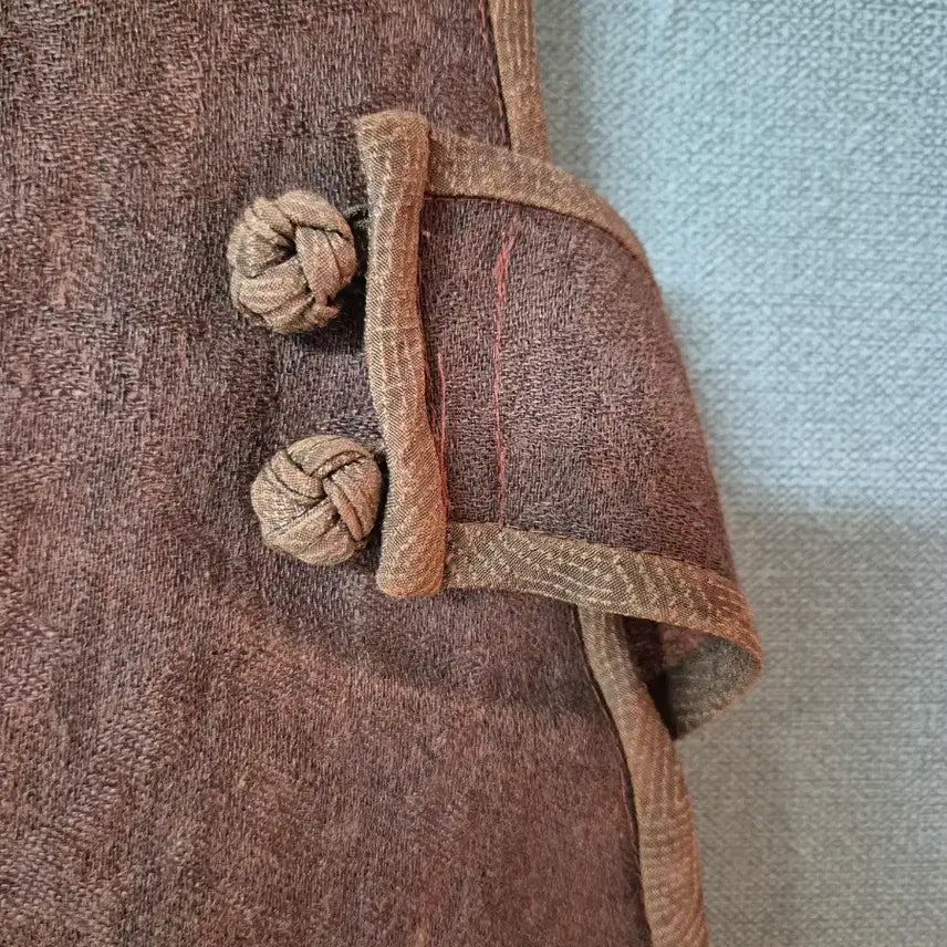 [BUNJANG] Natural Dye Ramie Vest / 천연염색 삼베 조끼 (새제품)