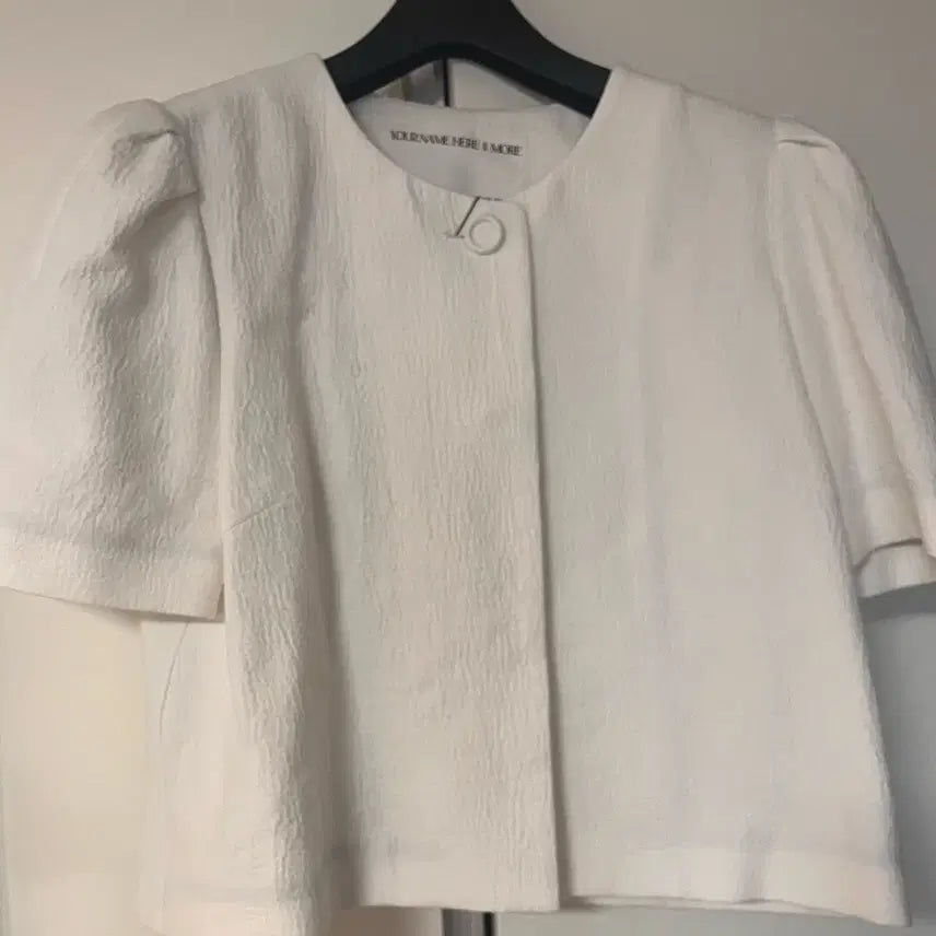 [BUNJANG] Your Name Here &amp; More Outer Summer White Jacket S / (새제품) 유어네임히얼 앤모어 바깥은여름 화이트자켓 S