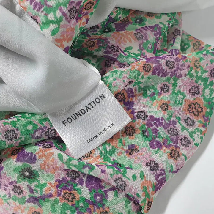 [BUNJANG] FOUNDATION Floral Chiffon Long Dress / FOUNDATION 플라워 쉬폰롱원피스