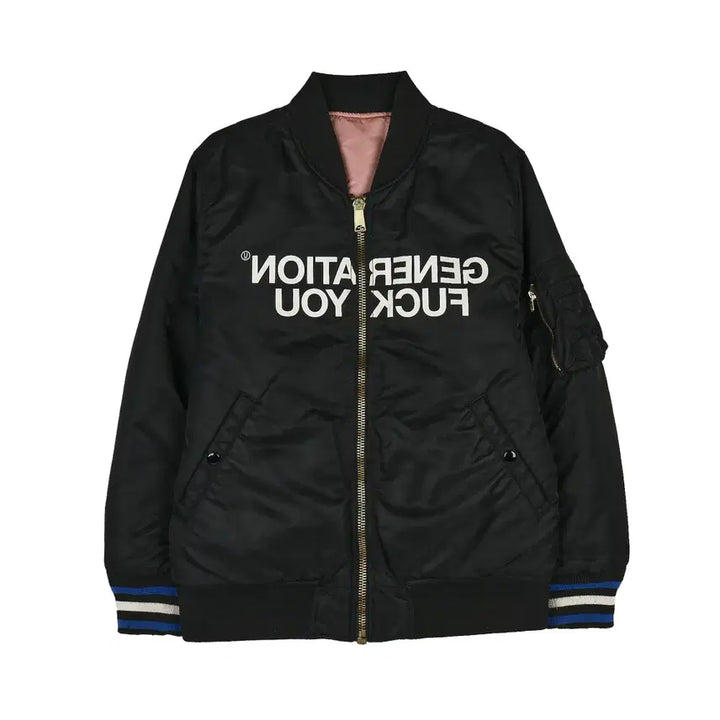 [BUNJANG] Supreme x Undercover Reversible MA-1 Jacket Black/Pink / [S] 슈프림 X 언더커버 리버서블 MA-1 자켓