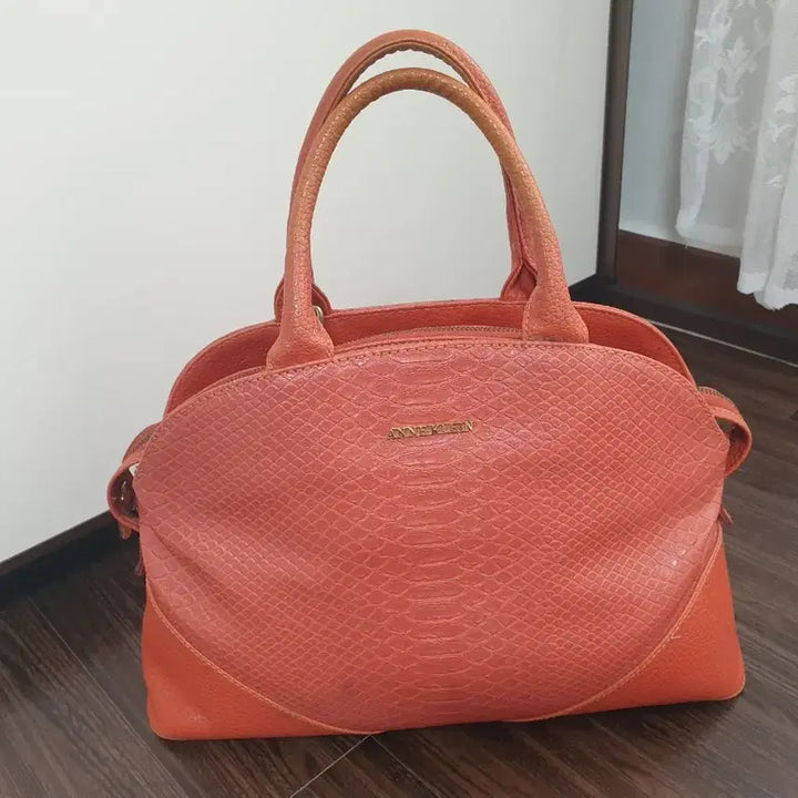 [BUNJANG] Anne Klein Orange Tote Bag / (오늘특가)앤클라인 오렌지 토트백 가방