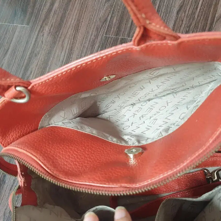 [BUNJANG] Anne Klein Orange Tote Bag / (오늘특가)앤클라인 오렌지 토트백 가방