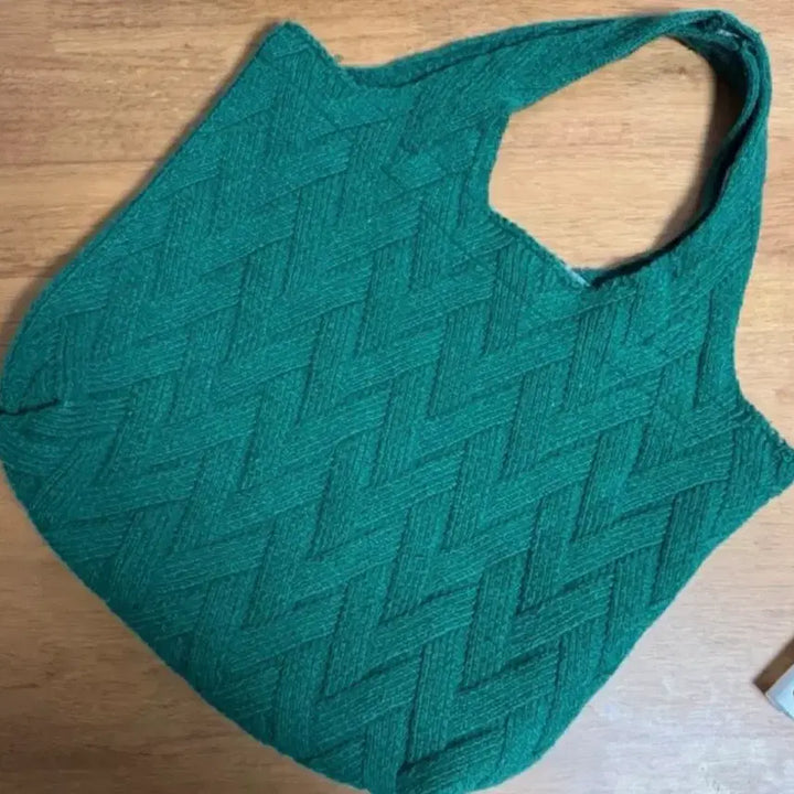 [BUNJANG] Nylon Knit Reversible Tote Bag / 나일론 니트 양면 리버시블 토트백
