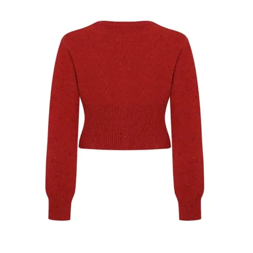 [BUNJANG] Letter from Moon Connie Dust Fine Wool Cardigan, Red, Free Size / 새상품 레터프롬문 코니 더스트 파인 울 가디건, 레드, free