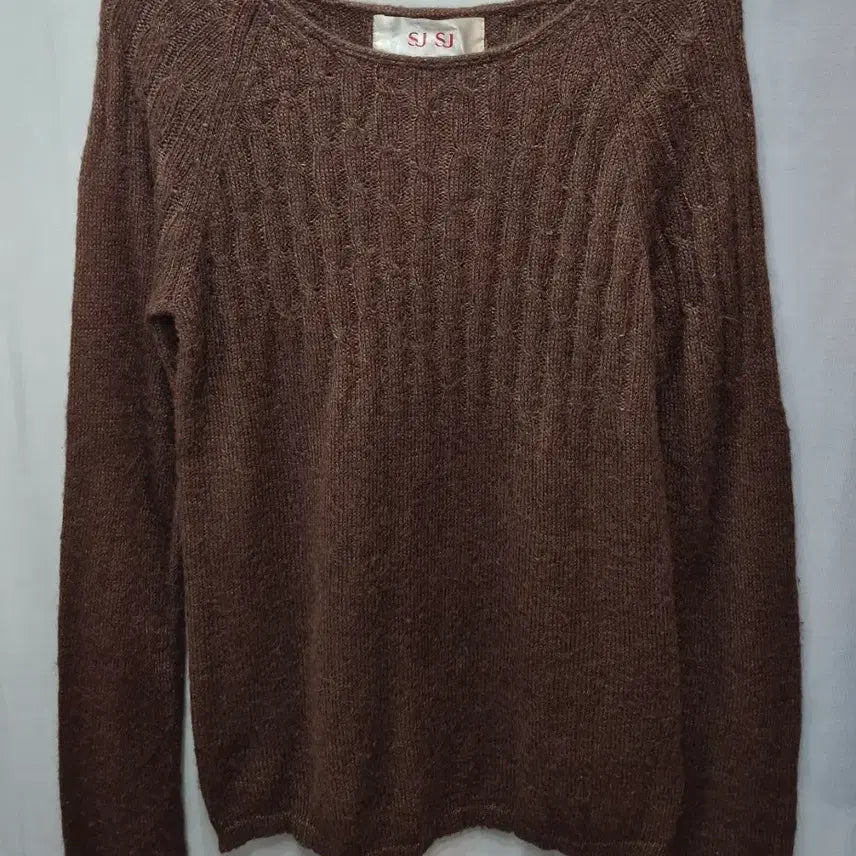 [BUNJANG] SJ Brown Knit Sweater / SJ SJ 브라운 니트 스웨터