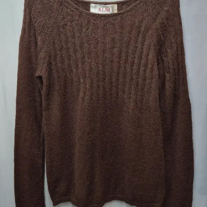 [BUNJANG] SJ Brown Knit Sweater / SJ SJ 브라운 니트 스웨터