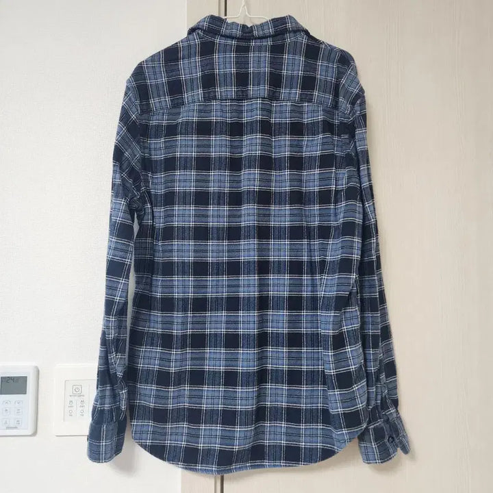 [BUNJANG] Giordano Blue Check Shirt / 지오다노 블루 체크 셔츠 남방