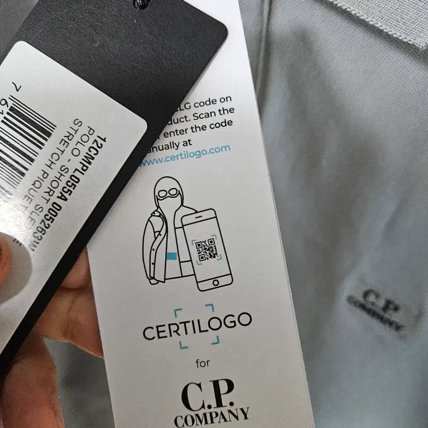 [BUNJANG] C.P. Company Gray Polo Short Sleeve T-shirt / 새상품)CP. 컴퍼니 그레이 폴로 반팔티셔츠 S. 마지막 한장