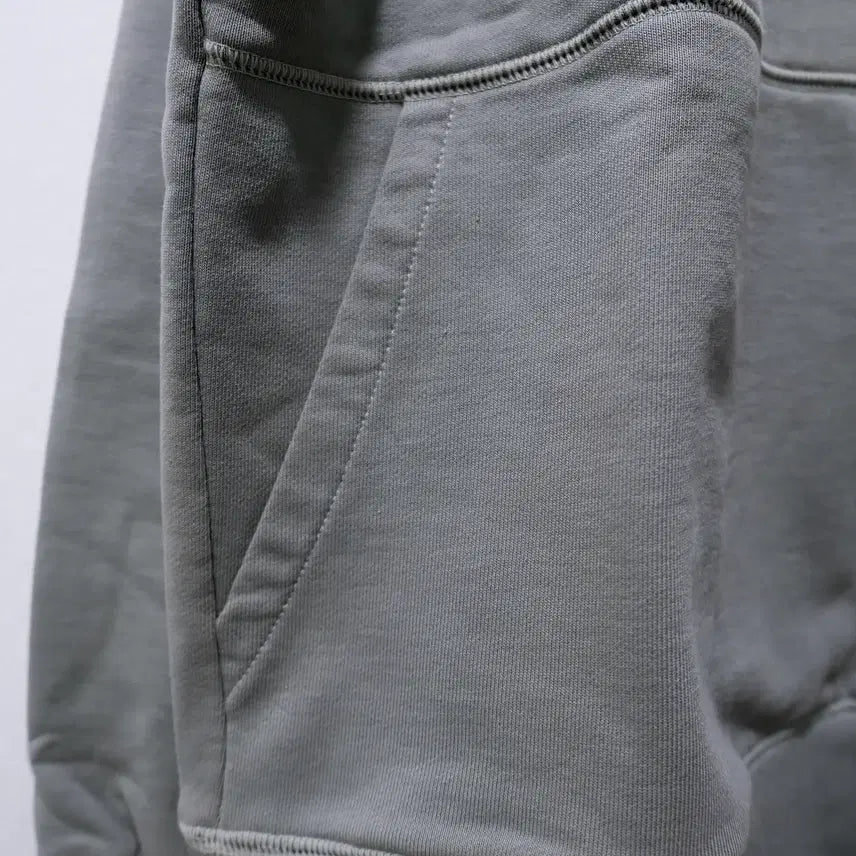 [BUNJANG] Rough Side Oversized Hoodie Pale Green / (KR/3) 러프사이드 오버사이즈 후디 페일 그린