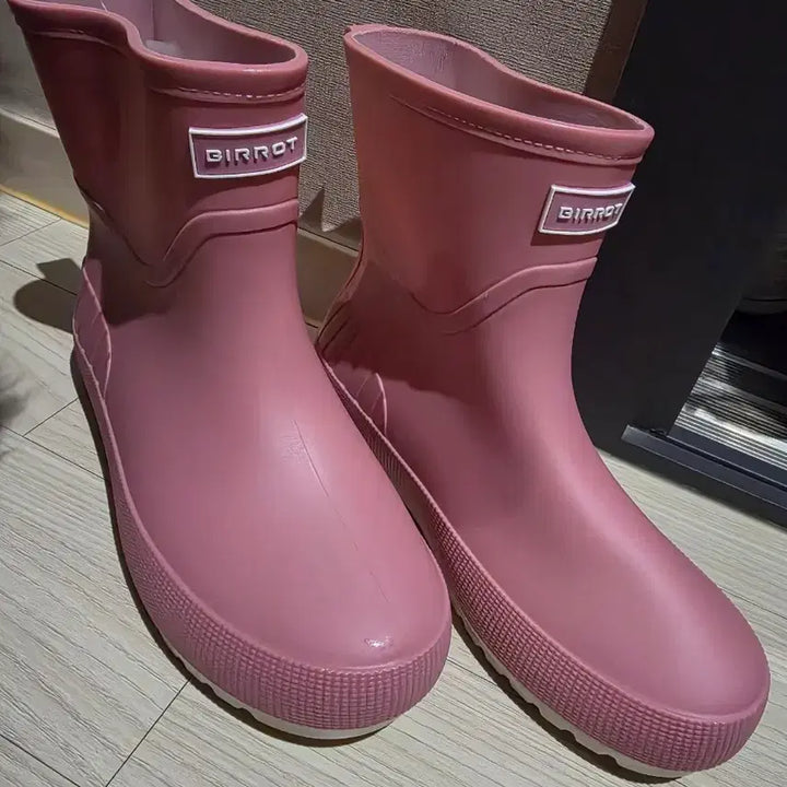 [BUNJANG] Pink Rain Boots (245mm) / 핑크색 레인부츠 장화 신발 245