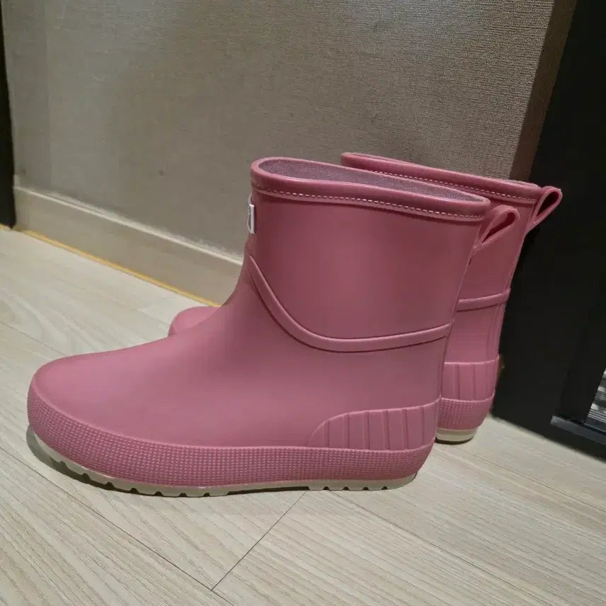 [BUNJANG] Pink Rain Boots (245mm) / 핑크색 레인부츠 장화 신발 245