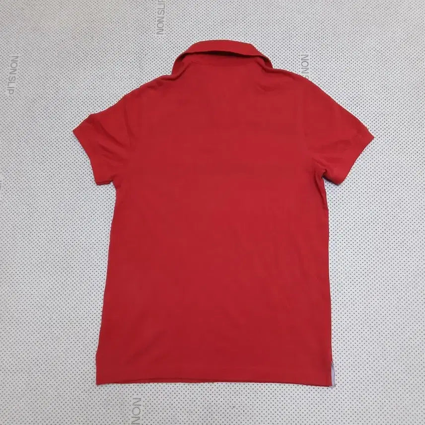 [BUNJANG] Tommy Hilfiger Red Stripe Polo Shirt / 타미힐피거 레드 스트라이프 반팔 폴로티