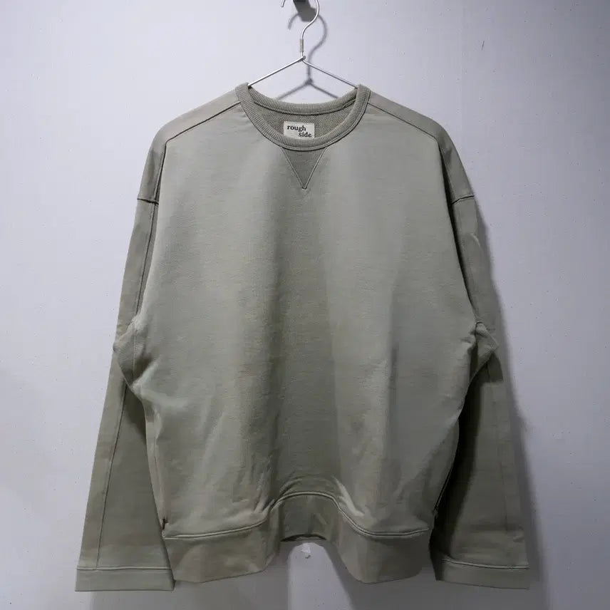 [BUNJANG] Roughside Sweatshirt Pale Green / (KR/2) 러프사이드 스웻셔츠 페일 그린