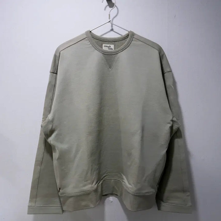 [BUNJANG] Roughside Sweatshirt Pale Green / (KR/2) 러프사이드 스웻셔츠 페일 그린
